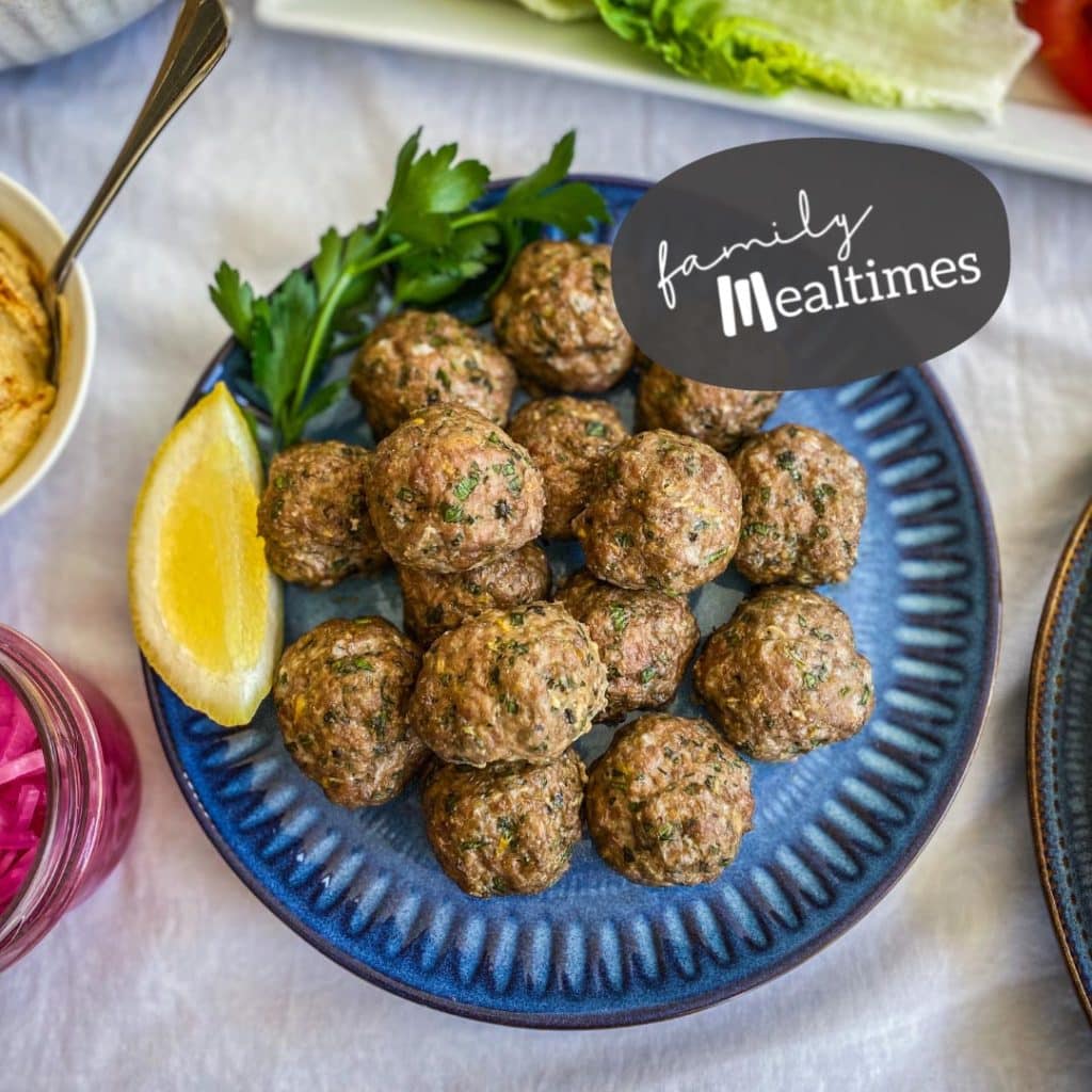 Greek-style lamb meatballs - Family Mealtimes