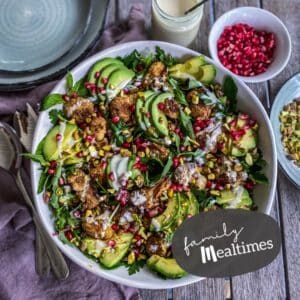 Roast cauliflower & pomegranate salad